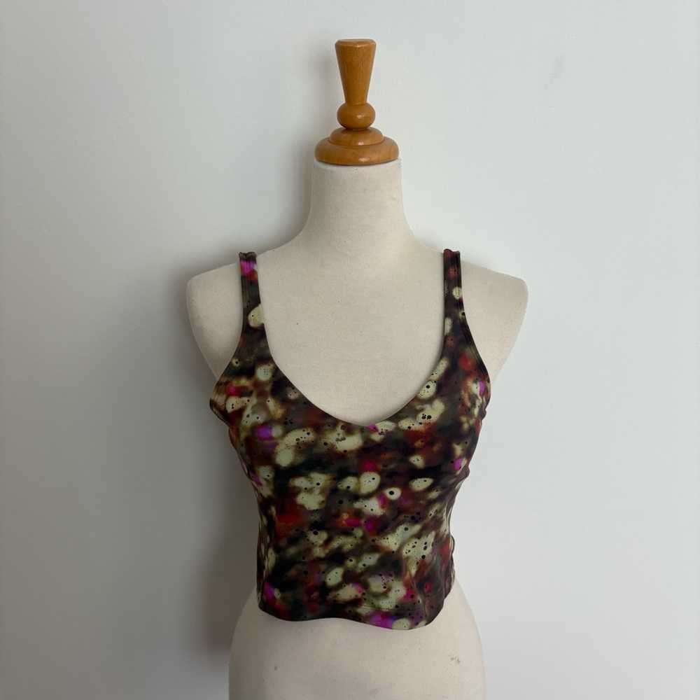 Lululemon Womens Align Tank Top Size 8 Olive Green Fits A/B cups Multicolor